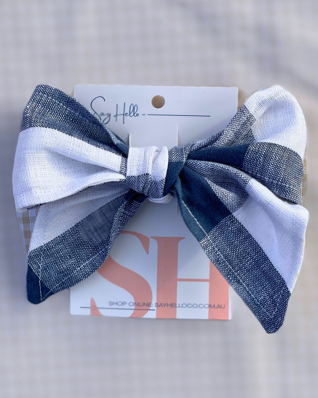 Linen Hair bows