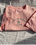 Peach Always Tired club Tee