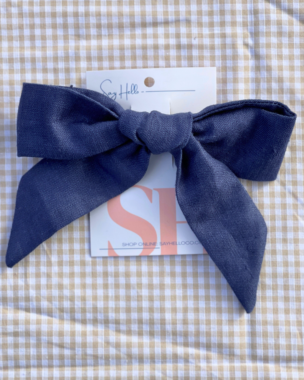 Linen Hair bows