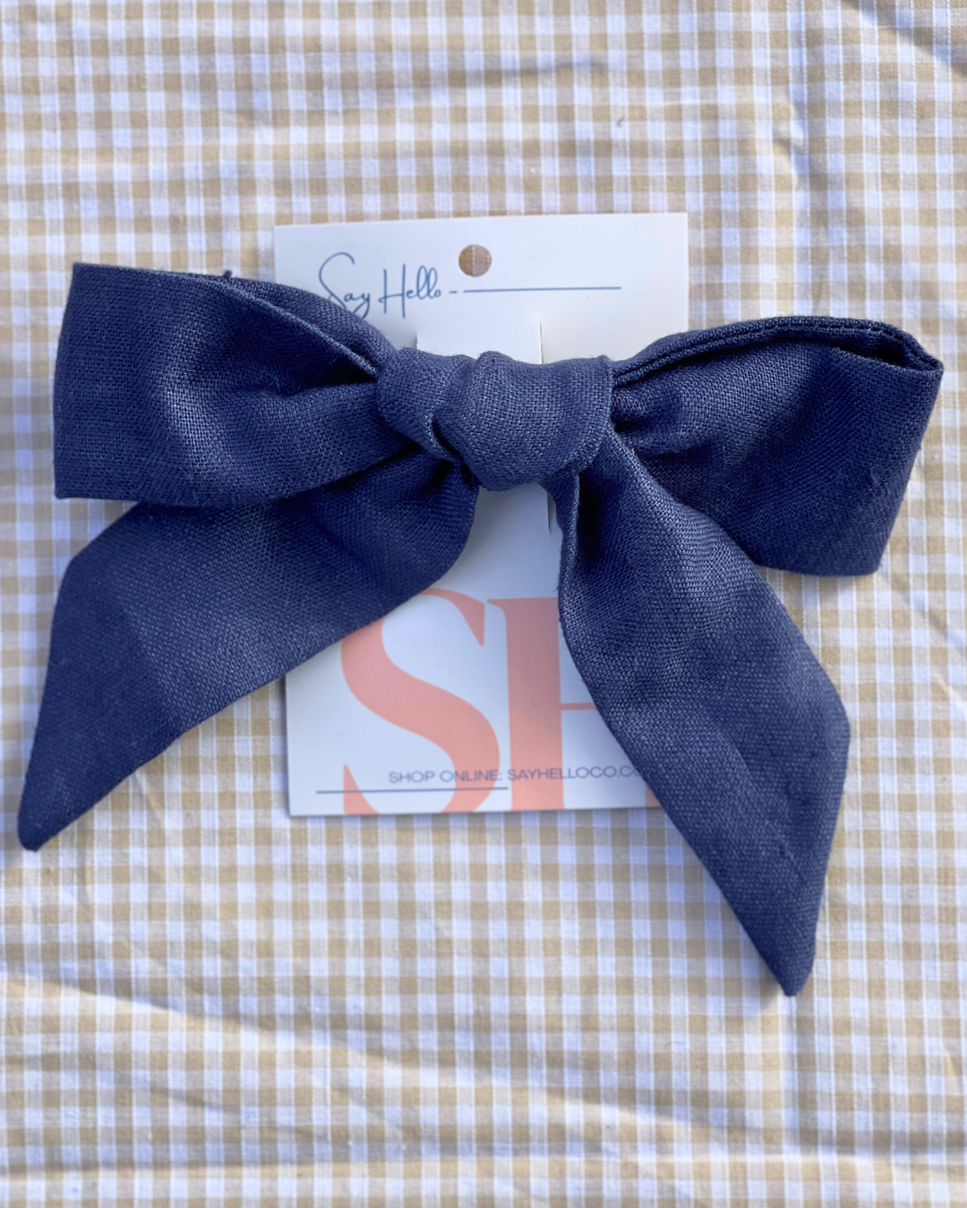 Linen Hair bows