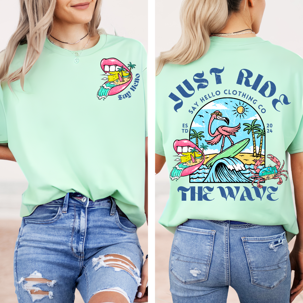 Ride the Wave AnxieTee – Embrace the Calm Amidst the Storm