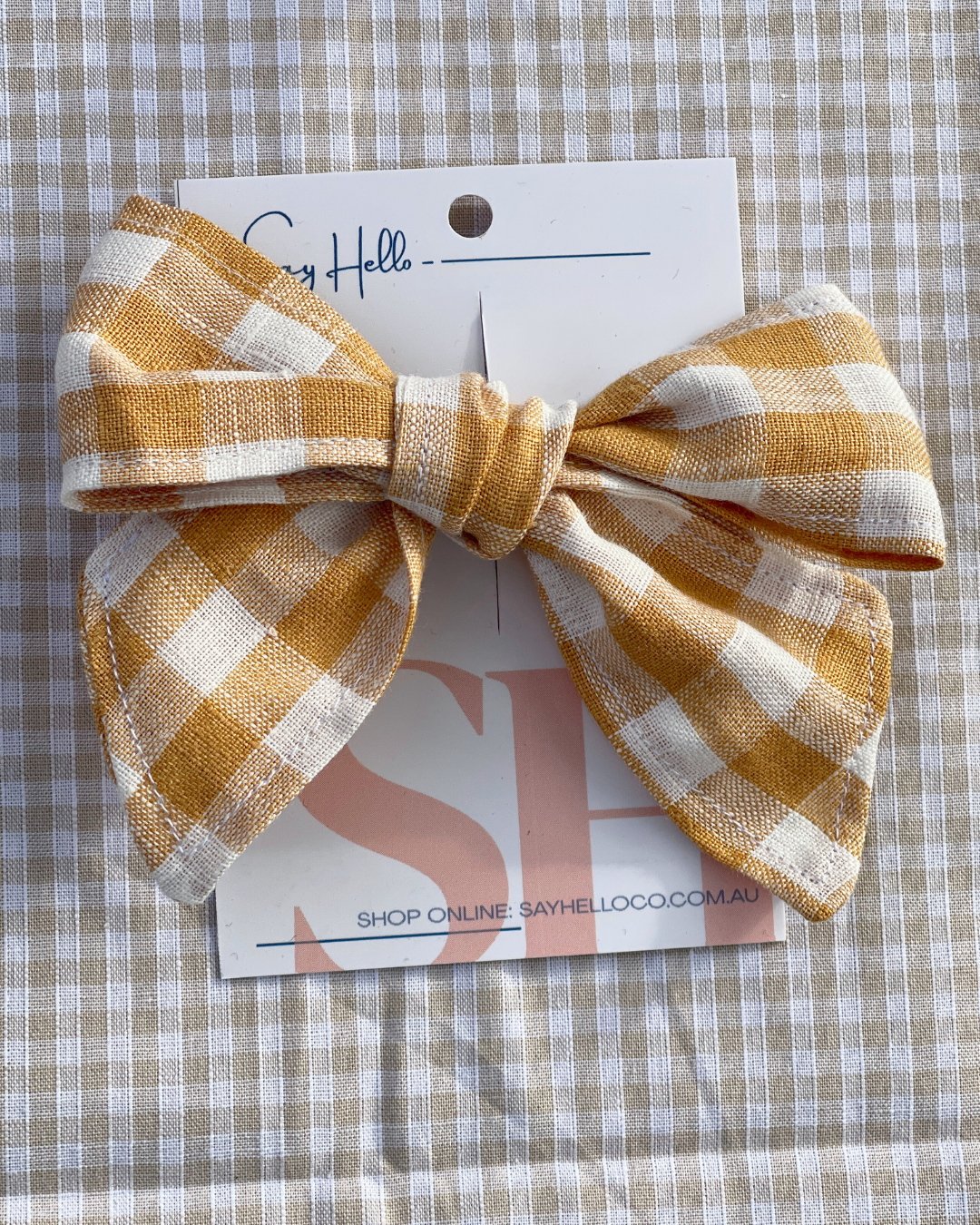 Linen Hair bows