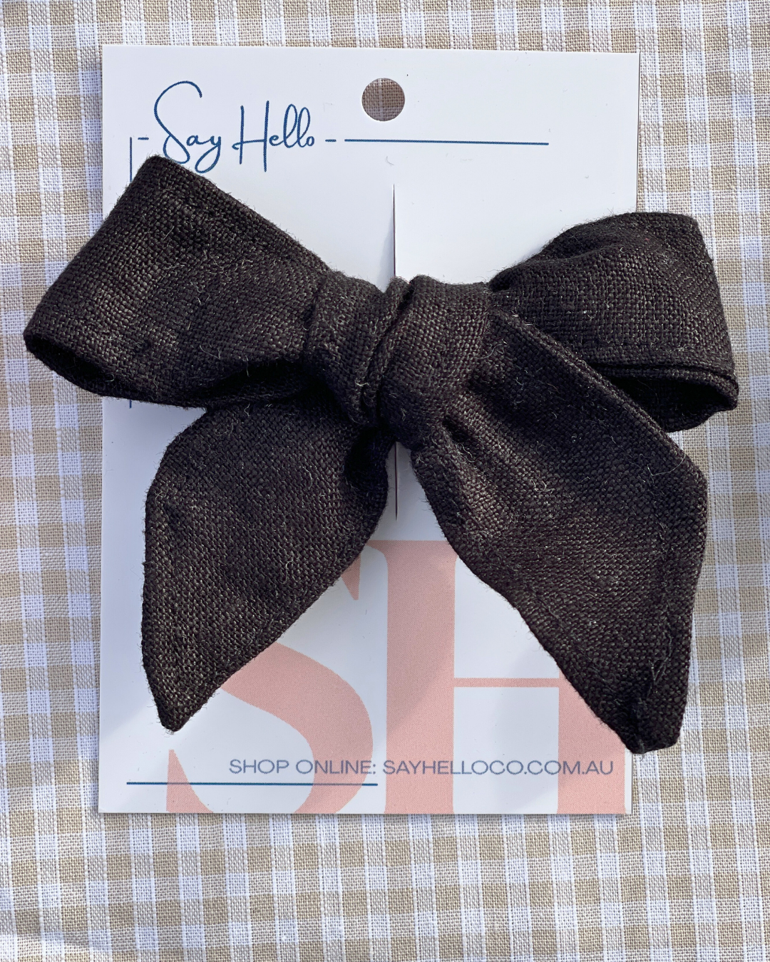 Linen Hair bows