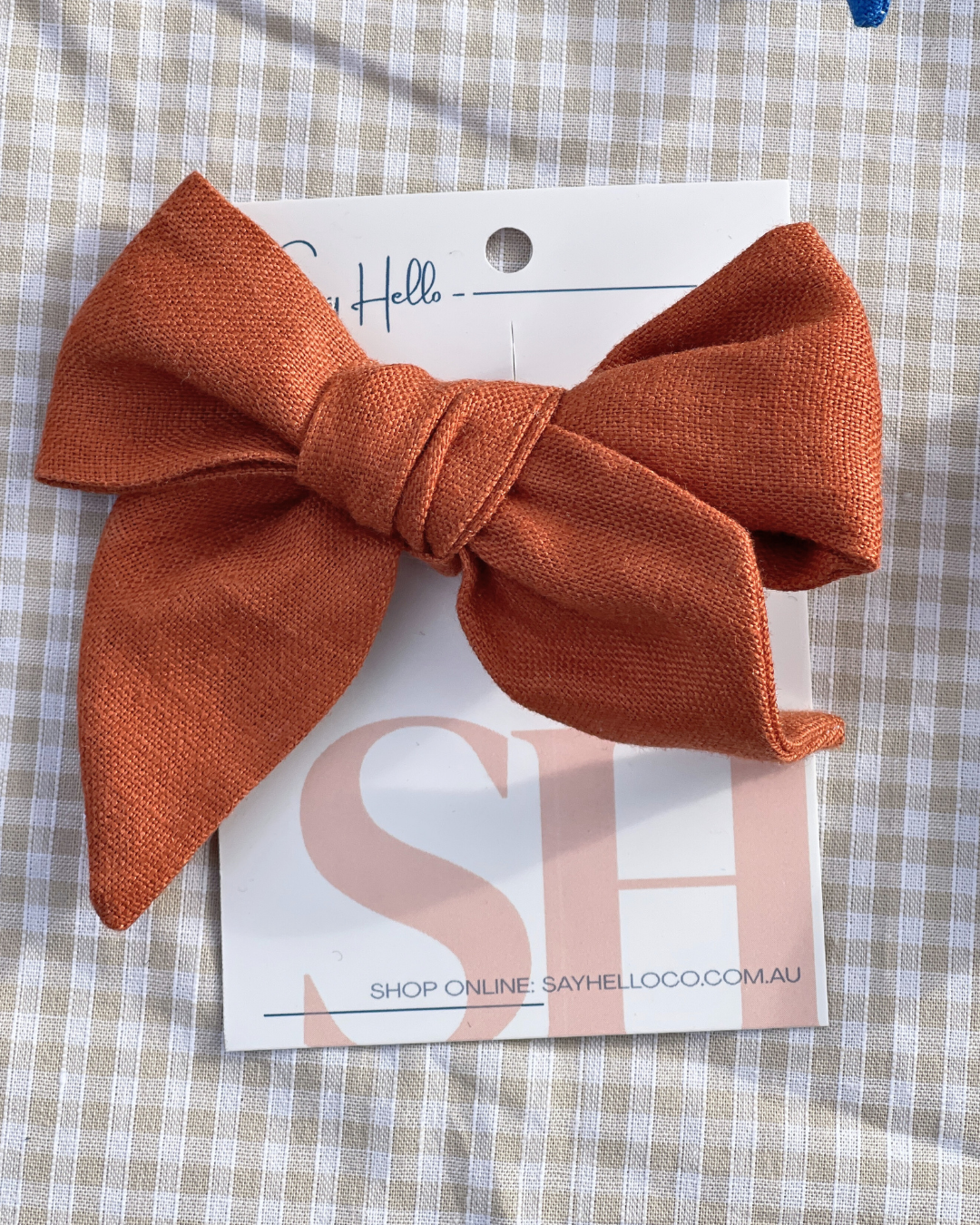 Linen Hair bows