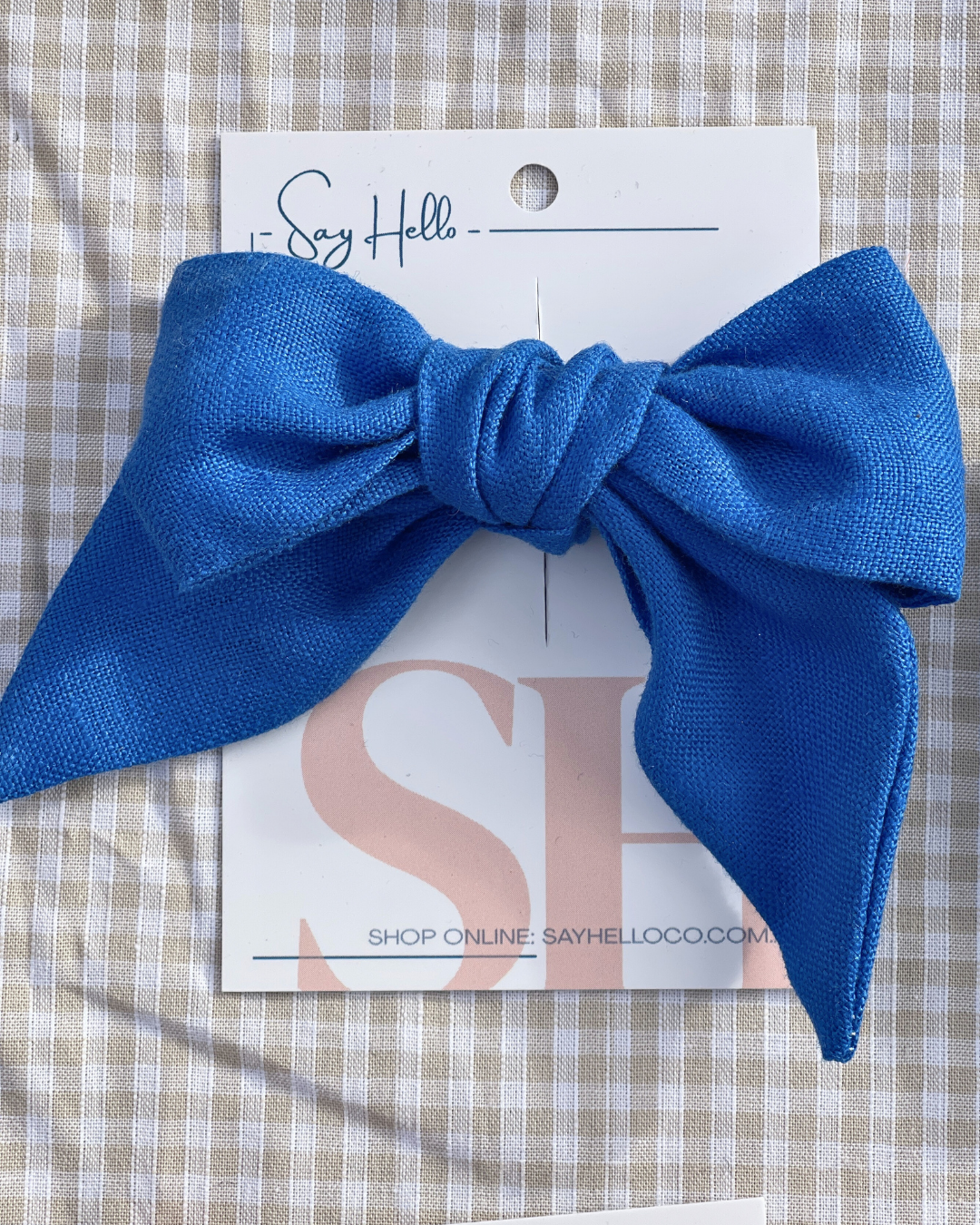 Linen Hair bows