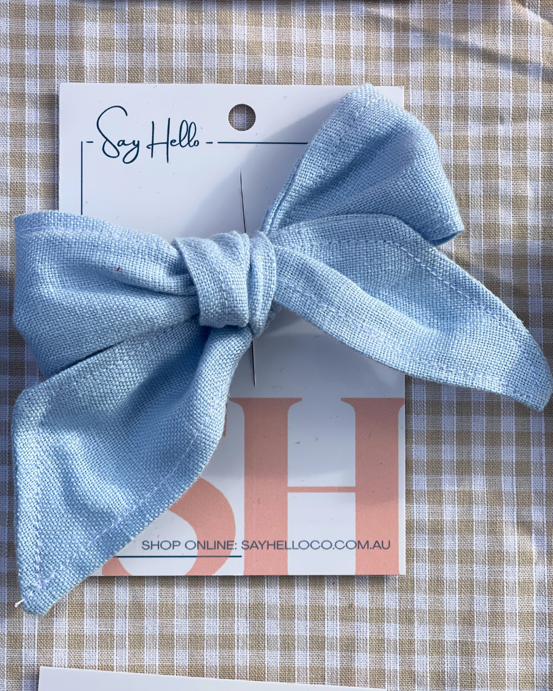 Linen Hair bows