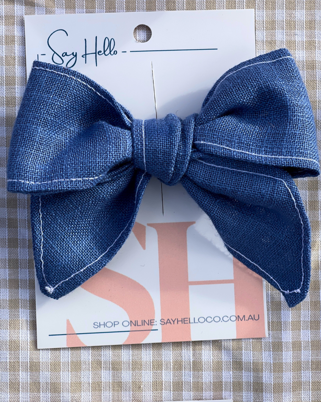 Linen Hair bows