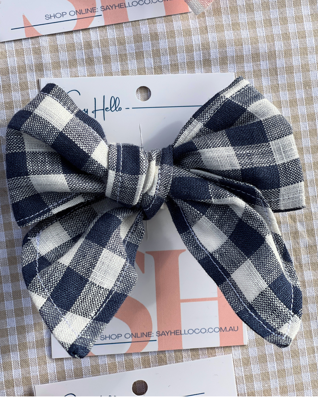 Linen Hair bows