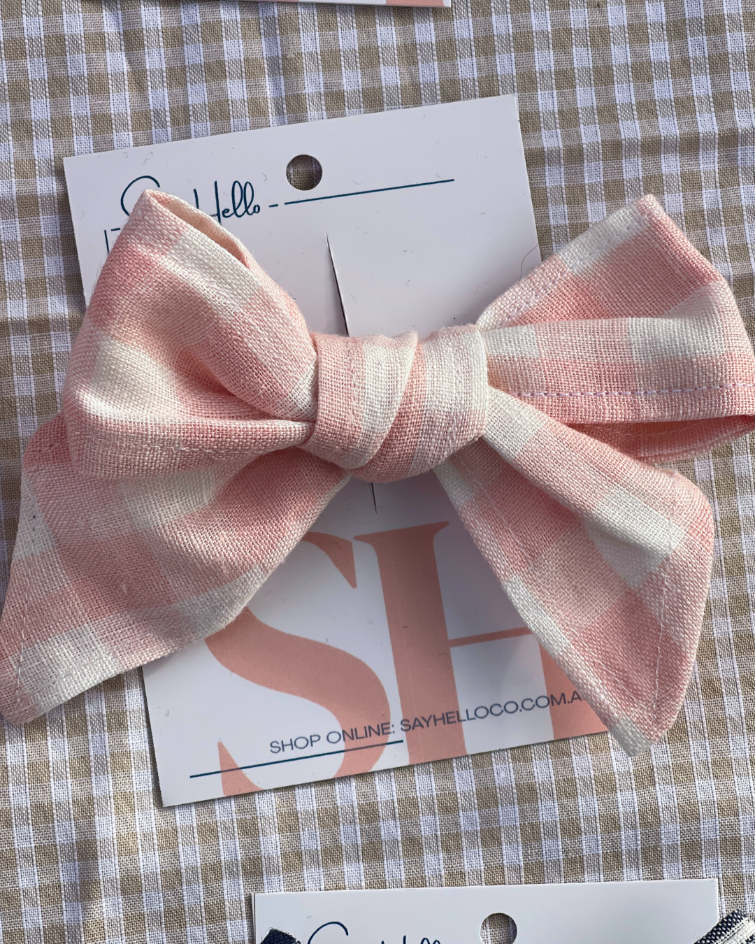 Linen Hair bows