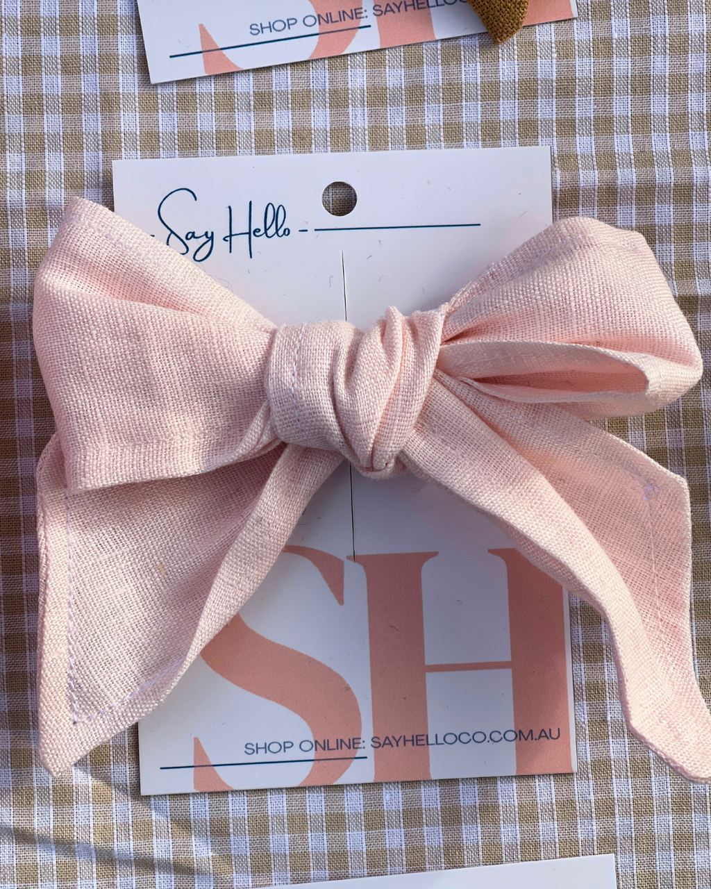 Linen Hair bows