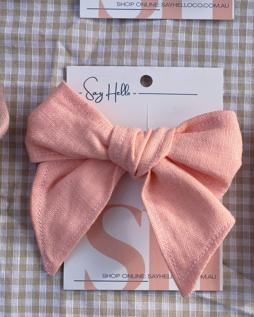 Linen Hair bows