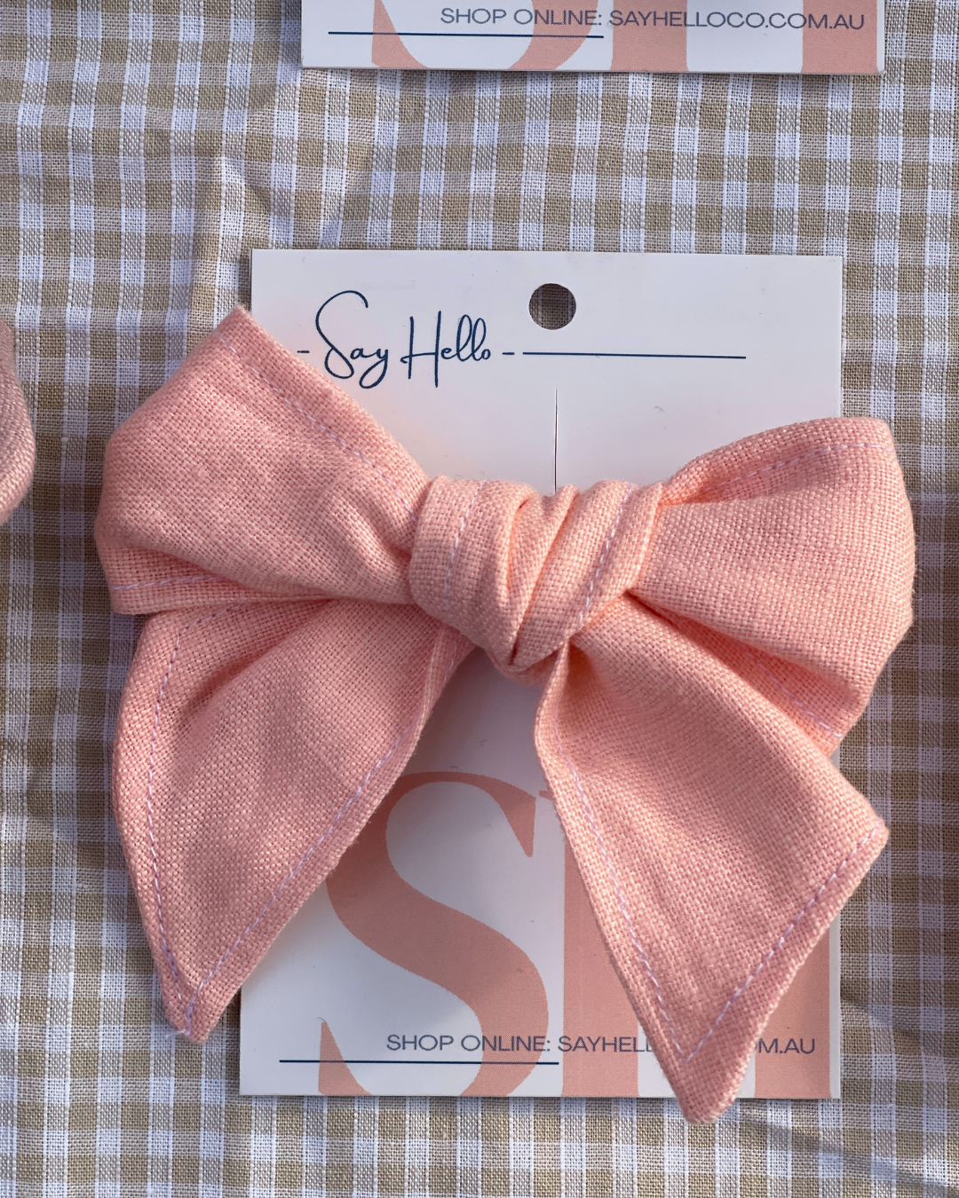 Linen Hair bows