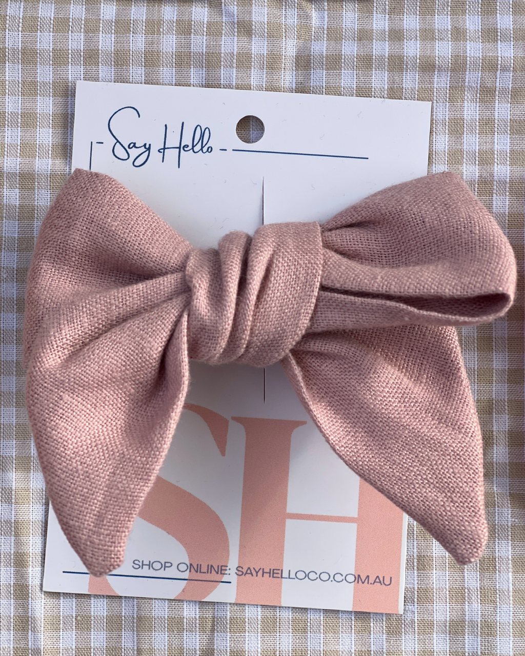 Linen Hair bows