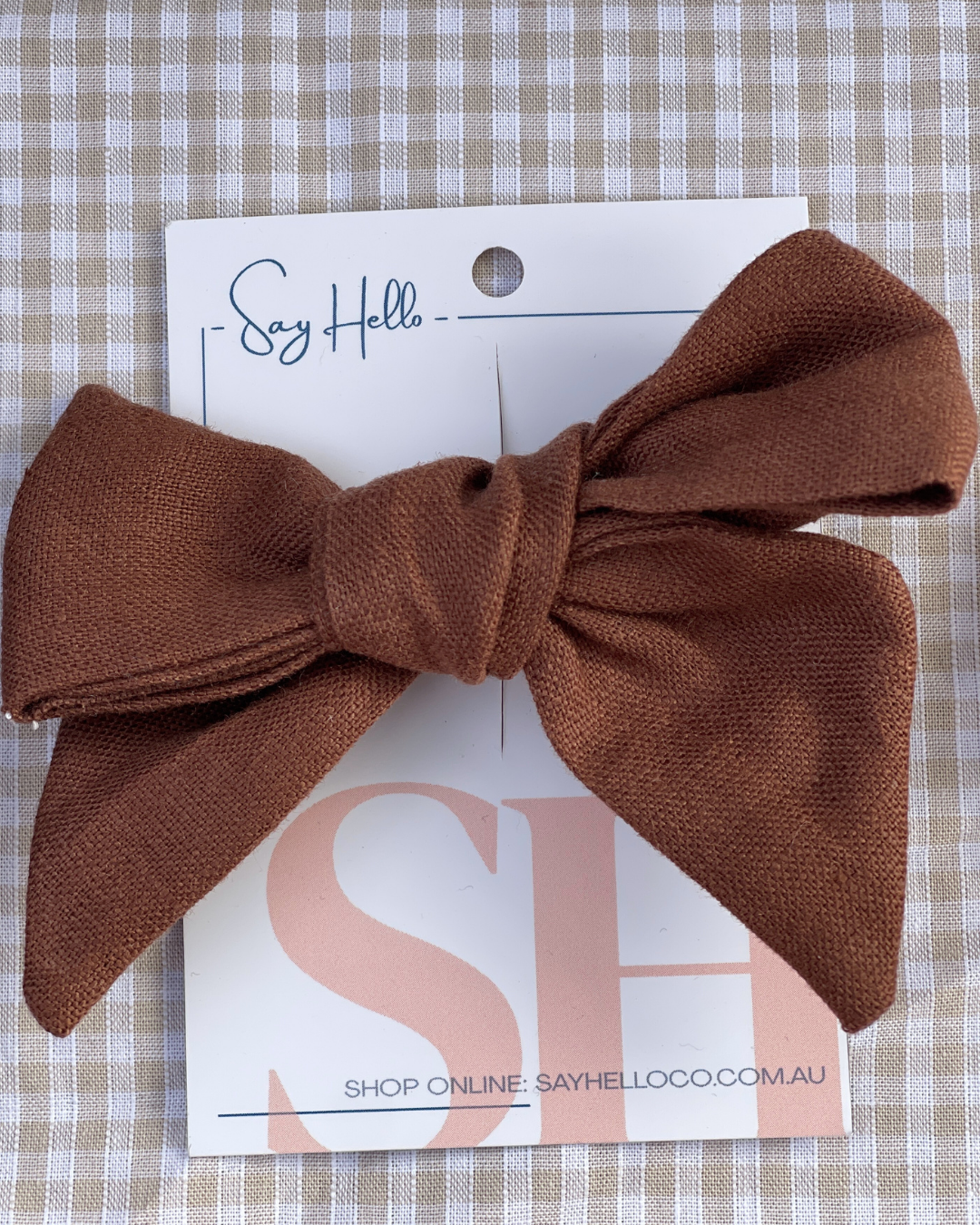 Linen Hair bows