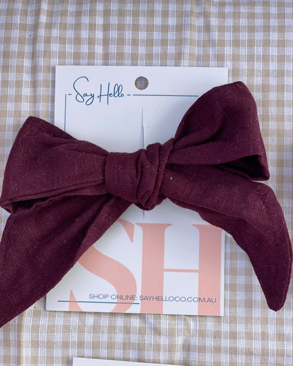 Linen Hair bows