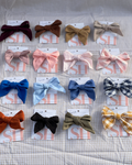 Linen Hair bows