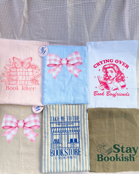 Large Linen book sleeve