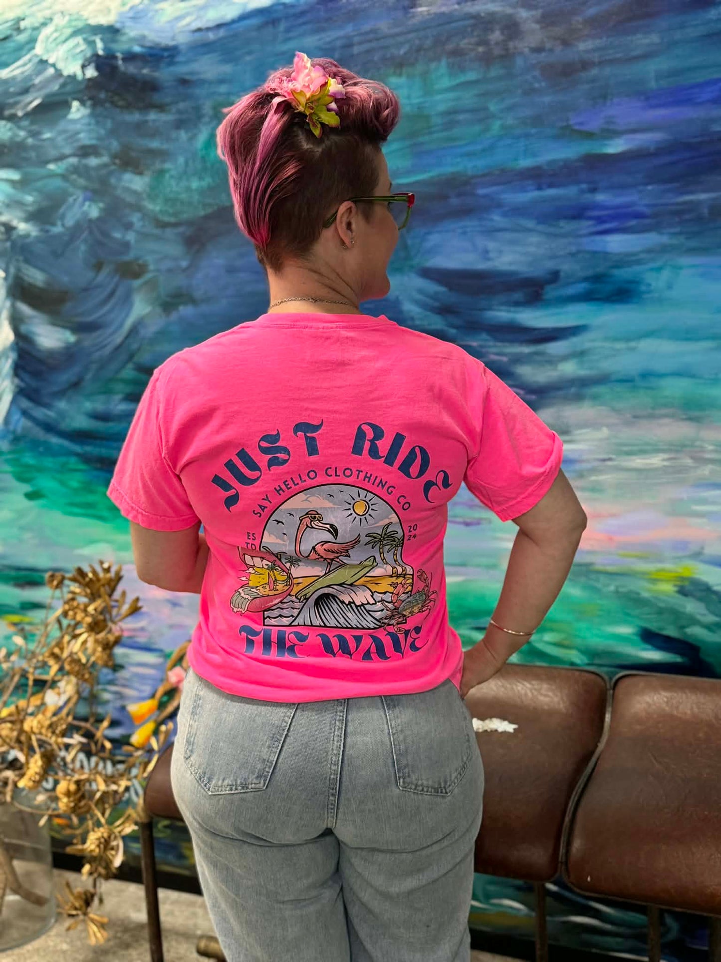 Ride the Wave AnxieTee – Embrace the Calm Amidst the Storm